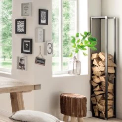 Red Living Rangement pour bois de chauffage Huntley - Métal - Noir vintage -Meubles de salle à manger Soldes Magasin 1000219504 200724 06293600054 MOOD DETAILS P000000001000219504 mood