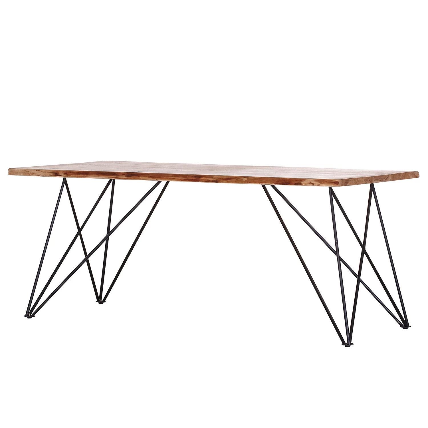 Red Living Table Painter I - Acacia massif / Métal - Acacia / Noir 1 Red Living Table Painter I - Acacia massif / Métal - Acacia / Noir