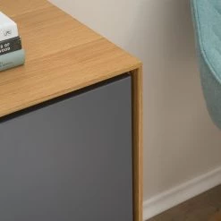 Studio Copenhagen Buffet Danica - Placage en bois véritable - Gris foncé mat / Frêne -Meubles de salle à manger Soldes Magasin 1000220479 201113 13034900051 DETAILS P000000001000220479