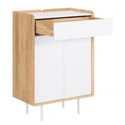 Studio Copenhagen Commode Noovi - Partiellement en chêne sauvage massif - Blanc / Chêne sauvage 14 Studio Copenhagen Commode Noovi - Partiellement en chêne sauvage massif - Blanc / Chêne sauvage -Meubles de salle à manger Soldes Magasin 1000220567 200820 08051000007 DETAILS P000000001000220567