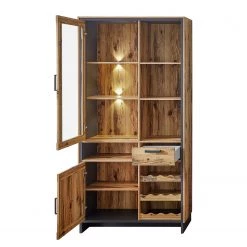 Ridgevalley Vitrine Priay I - Avec éclairage - Imitation mélèze / Graphite -Meubles de salle à manger Soldes Magasin 1000220677 200819 06353200067 DETAILS P000000001000220677