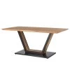 Ars manufacti Table Pensol - Acacia massif / Fer - Acacia / Noir