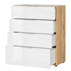 Germania Commode Oakland I - Blanc / Imitation chêne de Navarre -Meubles de salle à manger Soldes Magasin 1000223278 200826 06233000014 DETAILS P000000001000223278