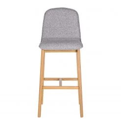 Mørteens Chaises de bar Burghead (lot de 2) - Tissu / Frêne massif - Gris / Frêne -Meubles de salle à manger Soldes Magasin 1000223468 210416 08480600018 DETAILS P000000001000223468