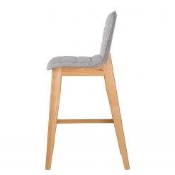 Mørteens Chaises de bar Burghead (lot de 2) - Tissu / Frêne massif - Gris / Frêne -Meubles de salle à manger Soldes Magasin 1000223468 210416 08480600020 DETAILS P000000001000223468