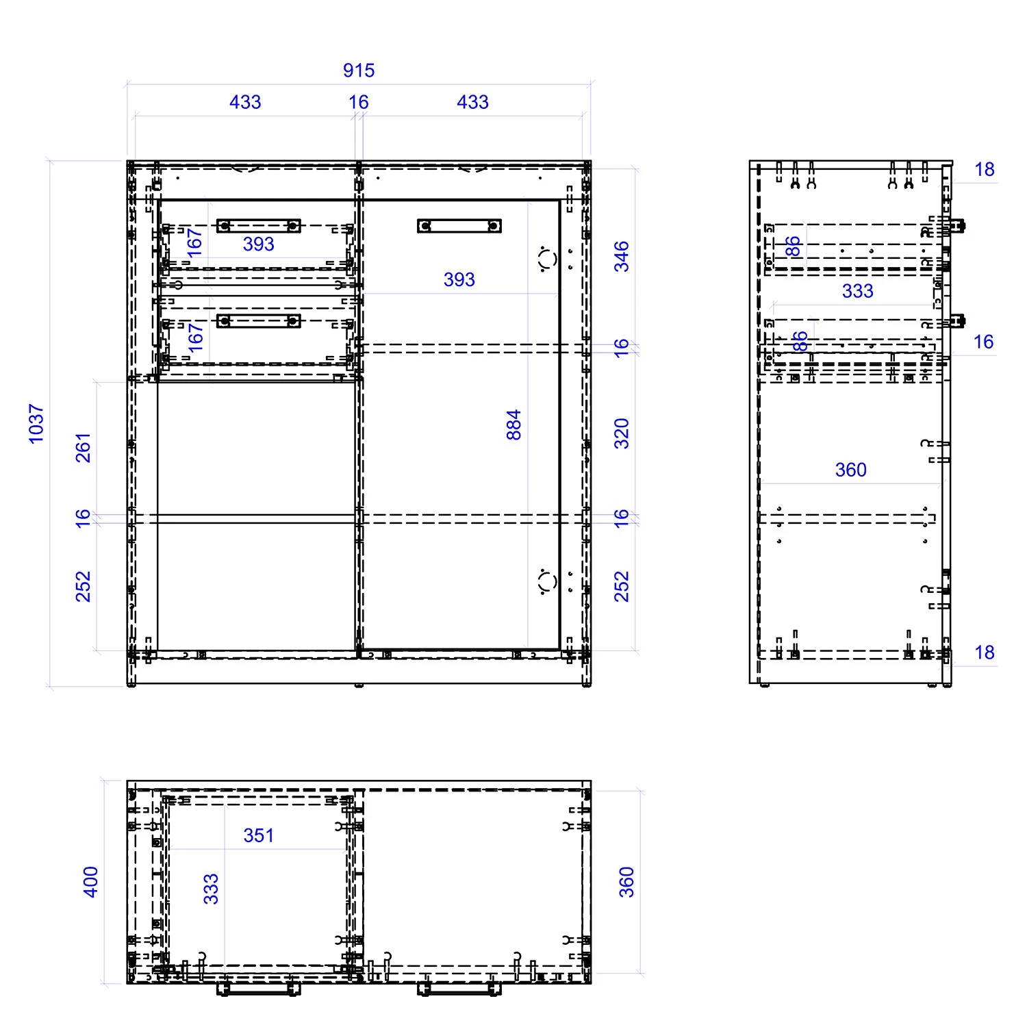 Red Living Commode Buzan IV - Imitation bois recyclé / Anthracite 7 Red Living Commode Buzan IV - Imitation bois recyclé / Anthracite – Image 7
