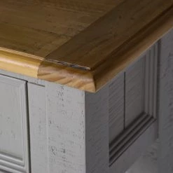 Maison Belfort Console Lavalle - Partiellement en pin massif - Pin / Gris clair -Meubles de salle à manger Soldes Magasin 1000224193 210625 12141000016 DETAILS P000000001000224193