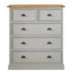 Maison Belfort Commode Lavalle II - Partiellement en pin massif - Pin / Gris clair -Meubles de salle à manger Soldes Magasin 1000224203 210623 13275600011 DETAILS P000000001000224203