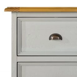 Maison Belfort Commode Lavalle II - Partiellement en pin massif - Pin / Gris clair -Meubles de salle à manger Soldes Magasin 1000224203 210623 13275600013 DETAILS P000000001000224203