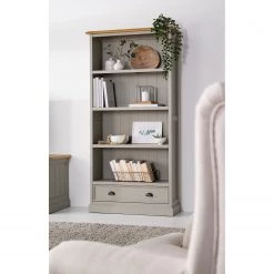 Maison Belfort Étagère Lavalle - Partiellement en pin massif - Pin / Gris clair 12 Maison Belfort Étagère Lavalle - Partiellement en pin massif - Pin / Gris clair -Meubles de salle à manger Soldes Magasin 1000224204 210723 09290000018 MOOD DETAILS P000000001000224204 mood