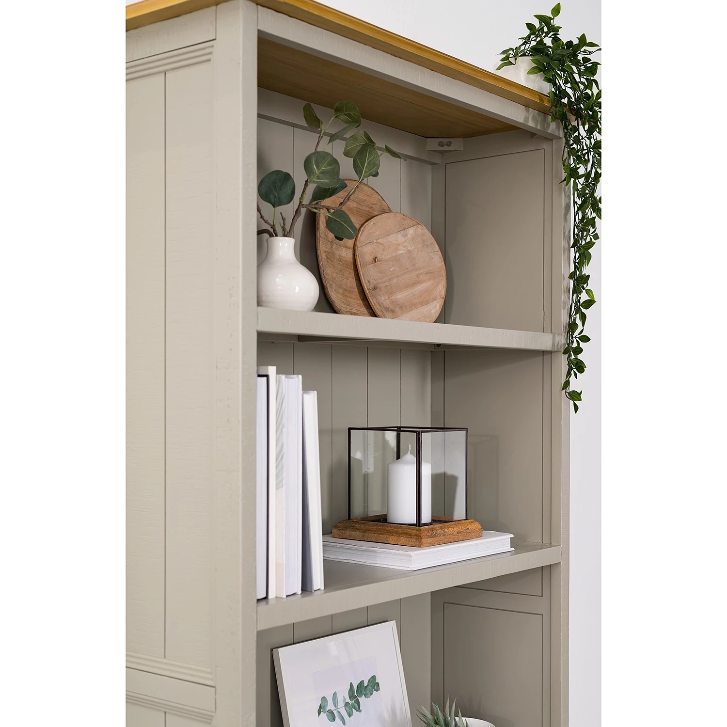 Maison Belfort Étagère Lavalle - Partiellement en pin massif - Pin / Gris clair 7 Maison Belfort Étagère Lavalle - Partiellement en pin massif - Pin / Gris clair – Image 7