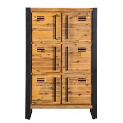 Ars manufacti Buffet haut Urban Industry I - Partiellement en acacia massif / Métal - Acacia / Noir 20 Ars manufacti Buffet haut Urban Industry I - Partiellement en acacia massif / Métal - Acacia / Noir -Meubles de salle à manger Soldes Magasin 1000224212 220729 030 DETAILS P000000001000224212