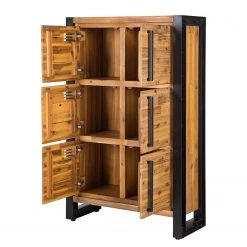 Ars manufacti Buffet haut Urban Industry I - Partiellement en acacia massif / Métal - Acacia / Noir 22 Ars manufacti Buffet haut Urban Industry I - Partiellement en acacia massif / Métal - Acacia / Noir -Meubles de salle à manger Soldes Magasin 1000224212 220729 040 DETAILS P000000001000224212
