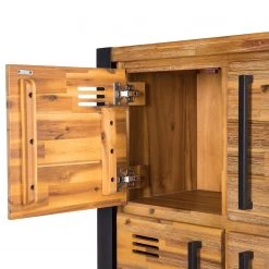 Ars manufacti Buffet haut Urban Industry I - Partiellement en acacia massif / Métal - Acacia / Noir 28 Ars manufacti Buffet haut Urban Industry I - Partiellement en acacia massif / Métal - Acacia / Noir -Meubles de salle à manger Soldes Magasin 1000224212 220729 050 DETAILS P000000001000224212