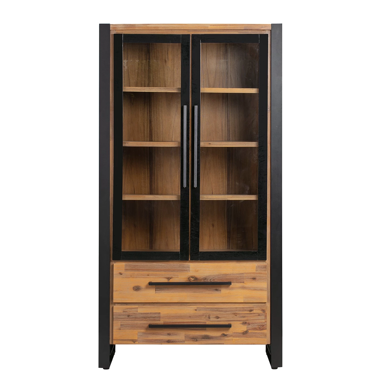 Ars manufacti Vitrine Urban Industry - Partiellement en acacia massif / Métal - Acacia / Noir 2 Ars manufacti Vitrine Urban Industry - Partiellement en acacia massif / Métal - Acacia / Noir – Image 2