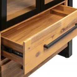 Ars manufacti Vitrine Urban Industry - Partiellement en acacia massif / Métal - Acacia / Noir 7 Ars manufacti Vitrine Urban Industry - Partiellement en acacia massif / Métal - Acacia / Noir -Meubles de salle à manger Soldes Magasin 1000224217 210715 13172500012 DETAILS P000000001000224217