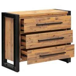 Ars manufacti Commode Urban Industry - Partiellement en acacia massif / Métal - Acacia / Noir -Meubles de salle à manger Soldes Magasin 1000224219 210715 13172500015 DETAILS P000000001000224219