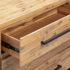 Ars manufacti Commode Urban Industry - Partiellement en acacia massif / Métal - Acacia / Noir -Meubles de salle à manger Soldes Magasin 1000224219 210715 13172600017 DETAILS P000000001000224219