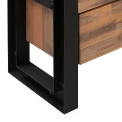 Ars manufacti Commode Urban Industry - Partiellement en acacia massif / Métal - Acacia / Noir -Meubles de salle à manger Soldes Magasin 1000224219 210715 13172600018 DETAILS P000000001000224219