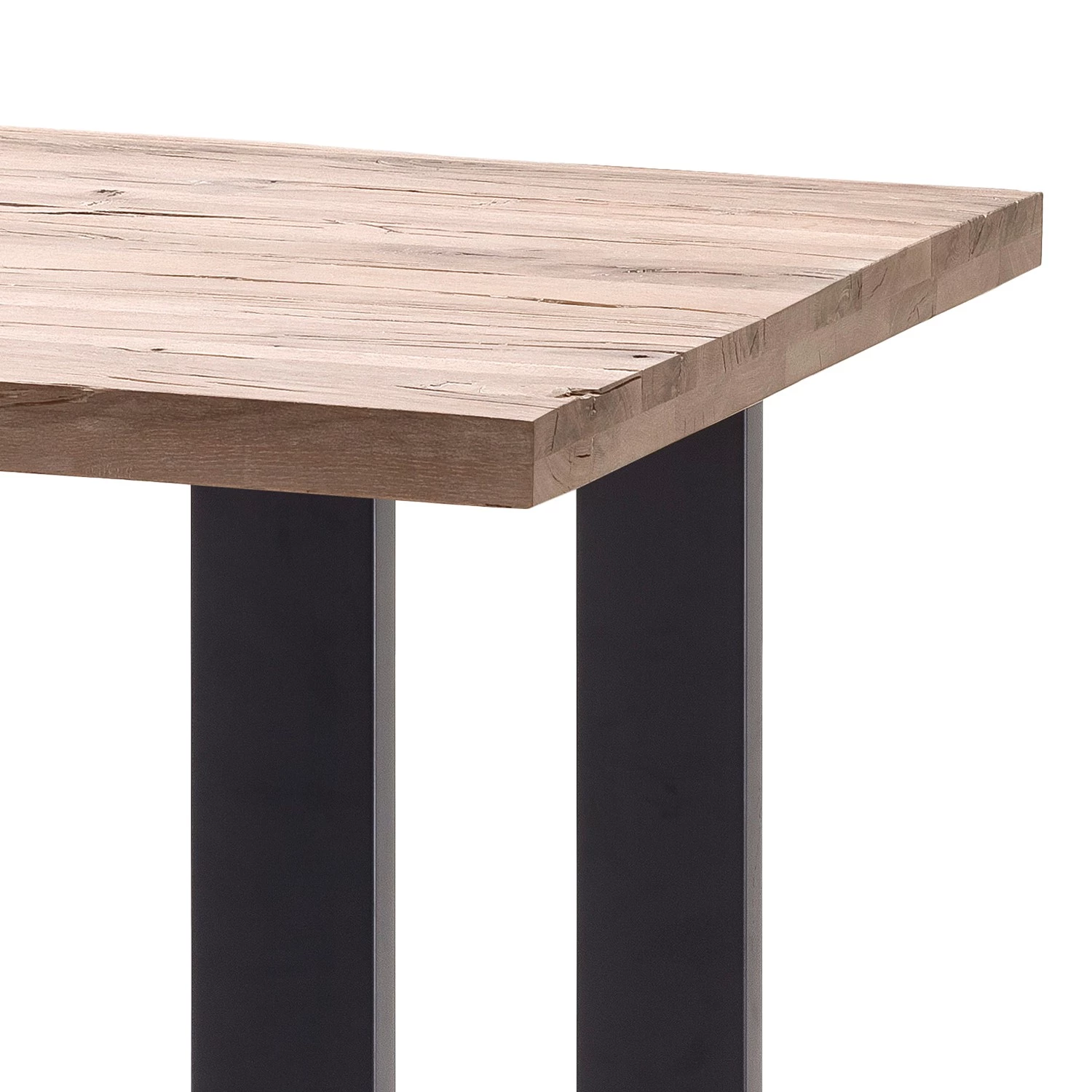 Fredriks Table haute Carver - Chêne blanchi - 160 x 100 cm - Noir 2 Fredriks Table haute Carver - Chêne blanchi - 160 x 100 cm - Noir – Image 2