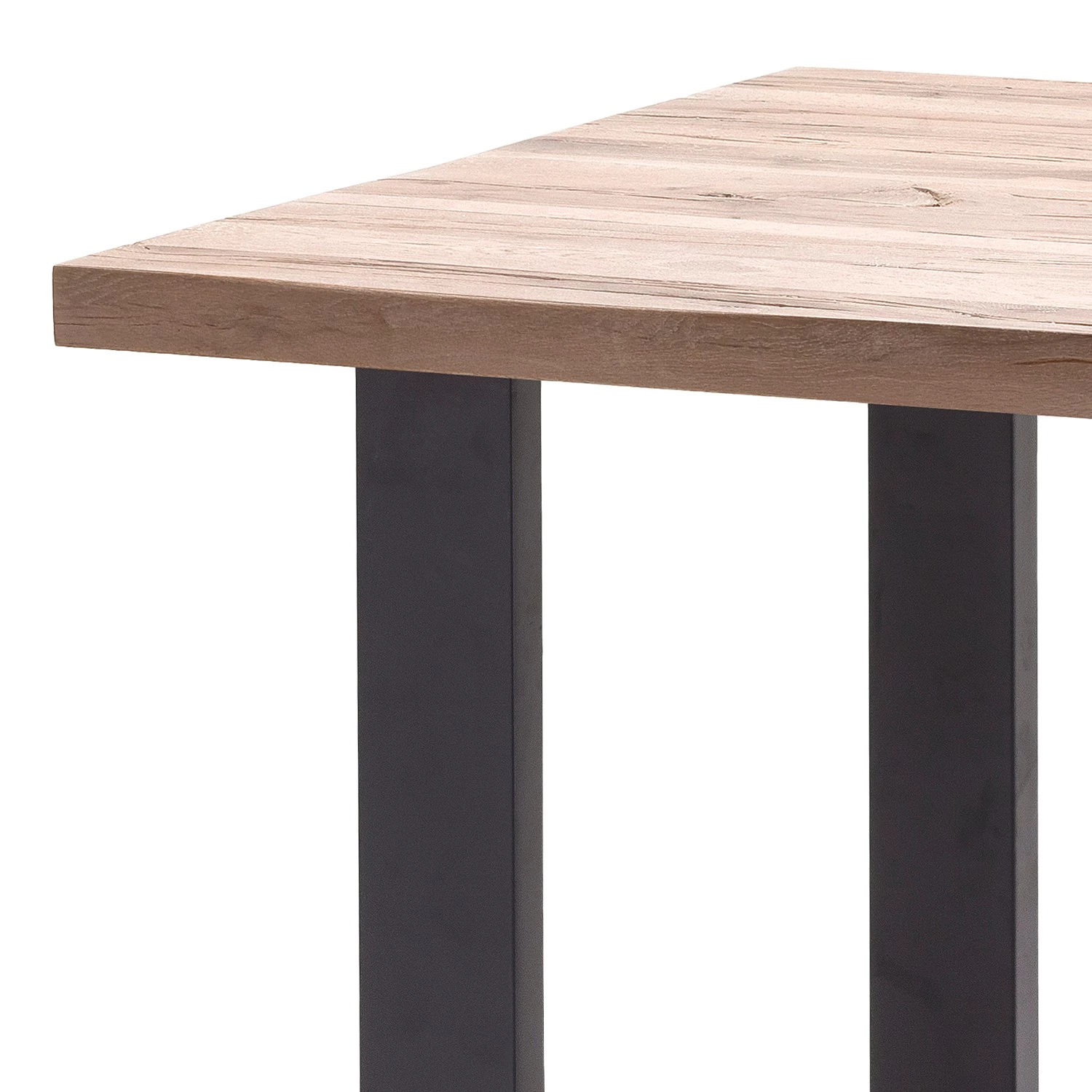 Fredriks Table haute Carver - Chêne blanchi - 160 x 100 cm - Noir 3 Fredriks Table haute Carver - Chêne blanchi - 160 x 100 cm - Noir – Image 3