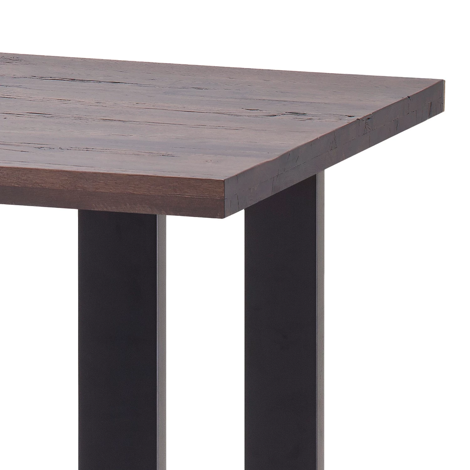 Fredriks Table haute Carver - Chêne érodé - 160 x 100 cm - Noir 2 Fredriks Table haute Carver - Chêne érodé - 160 x 100 cm - Noir – Image 2