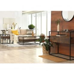 Red Living Console Cottage Hill - Verre / Métal - Marron / Noir -Meubles de salle à manger Soldes Magasin 1000225819 200914 06124200082 MOOD DETAILS P000000001000225819 mood