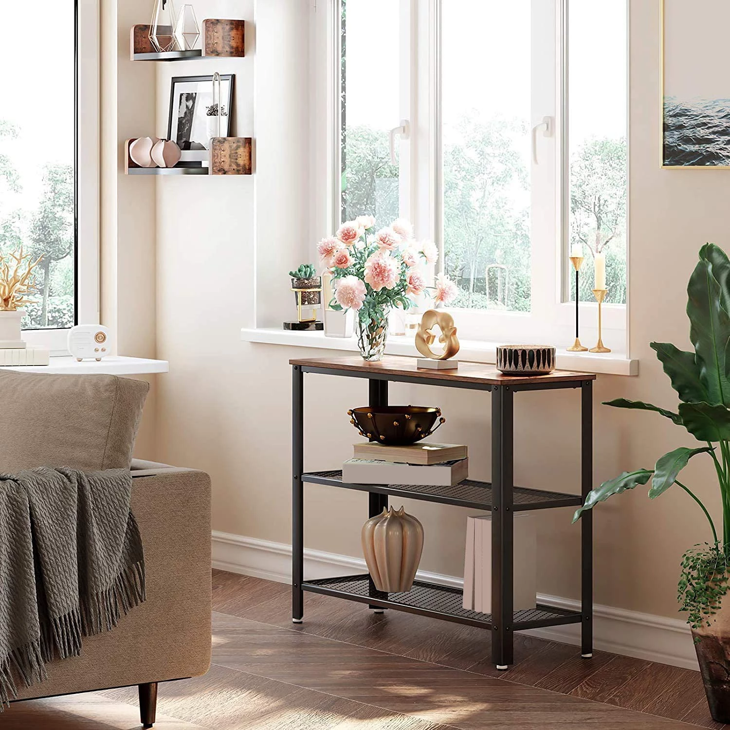 Red Living Console Morristown II - Marron / Noir 2 Red Living Console Morristown II - Marron / Noir – Image 2