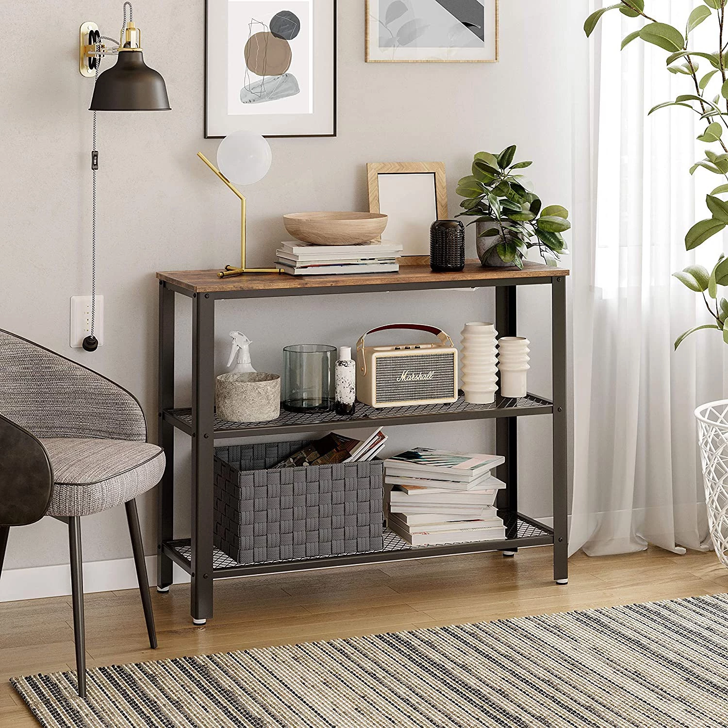 Red Living Console Morristown II - Marron / Noir 3 Red Living Console Morristown II - Marron / Noir – Image 3