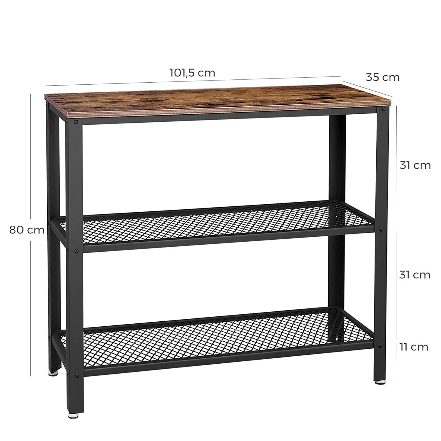 Red Living Console Morristown II - Marron / Noir 7 Red Living Console Morristown II - Marron / Noir – Image 7