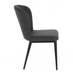 Jack & Alice Chaises capitonnées Palm City (lot de 2) - Tissu / Acier - Gris foncé 11 Jack & Alice Chaises capitonnées Palm City (lot de 2) - Tissu / Acier - Gris foncé -Meubles de salle à manger Soldes Magasin 1000225996 200917 06373400133 DETAILS P000000001000225996