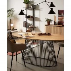 Norrwood Table Kooskia II - Manguier massif / Fer - Manguier / Noir -Meubles de salle à manger Soldes Magasin 1000226004 200917 06382300211 DETAILS P000000001000226004