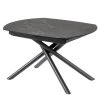 Jack & Alice Table extensible Yerres - Imitation marbre noir