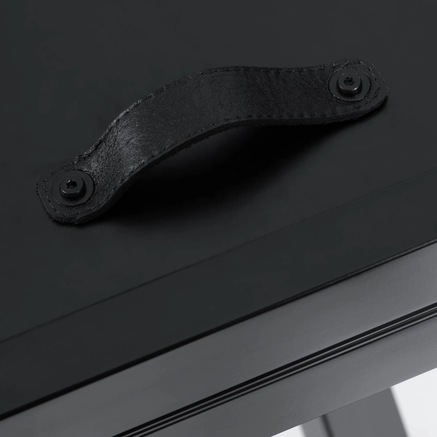 Jack & Alice Table extensible Vouzon - Verre noir 5 Jack & Alice Table extensible Vouzon - Verre noir – Image 5