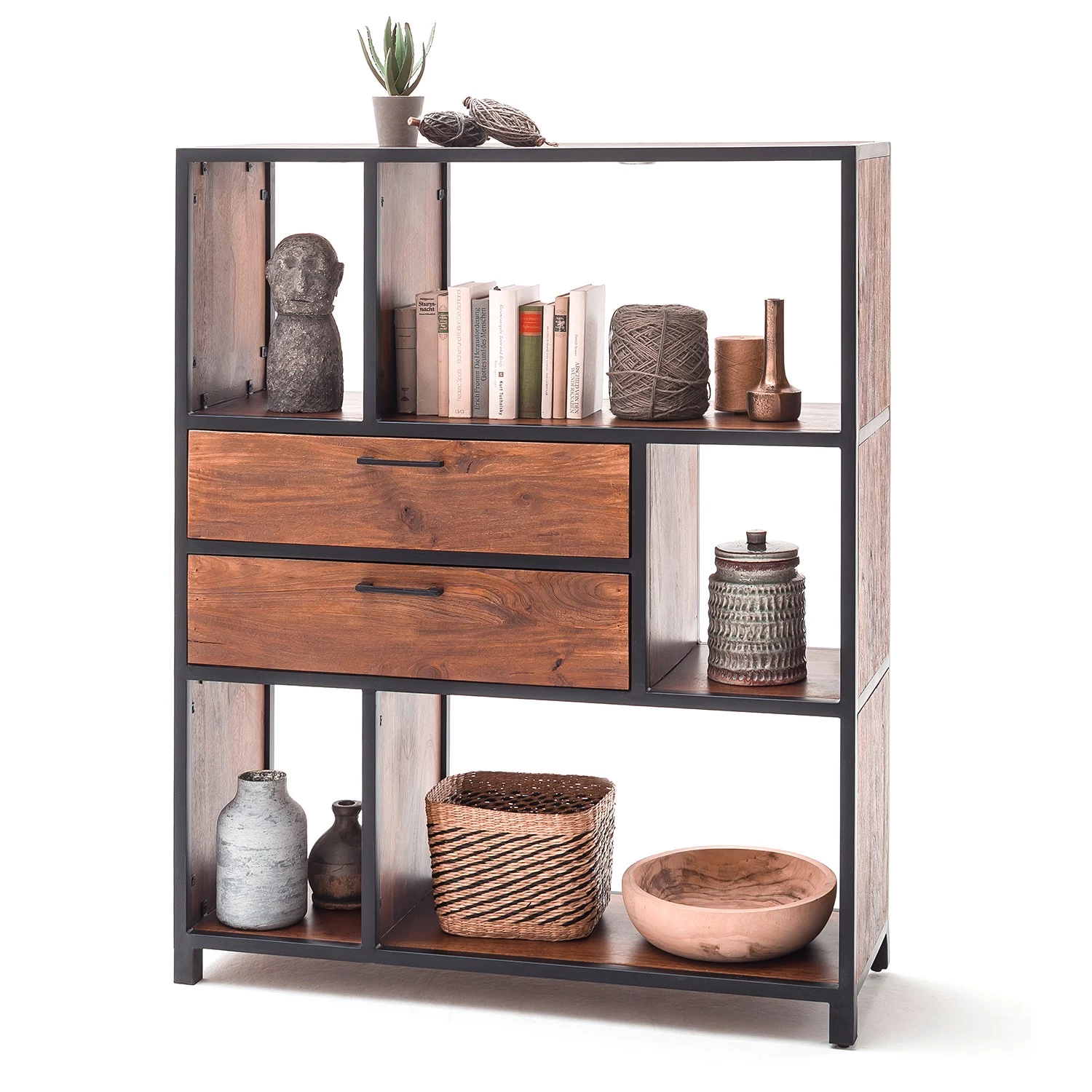 Ars manufacti Étagère Moboki - Manguier massif / Métal - Manguier foncé / Noir 6 Ars manufacti Étagère Moboki - Manguier massif / Métal - Manguier foncé / Noir – Image 6