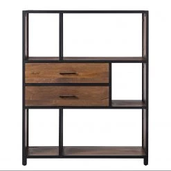 Ars manufacti Étagère Moboki - Manguier massif / Métal - Manguier foncé / Noir 25 Ars manufacti Étagère Moboki - Manguier massif / Métal - Manguier foncé / Noir -Meubles de salle à manger Soldes Magasin 1000226166 210430 12501300002 DETAILS P000000001000226166