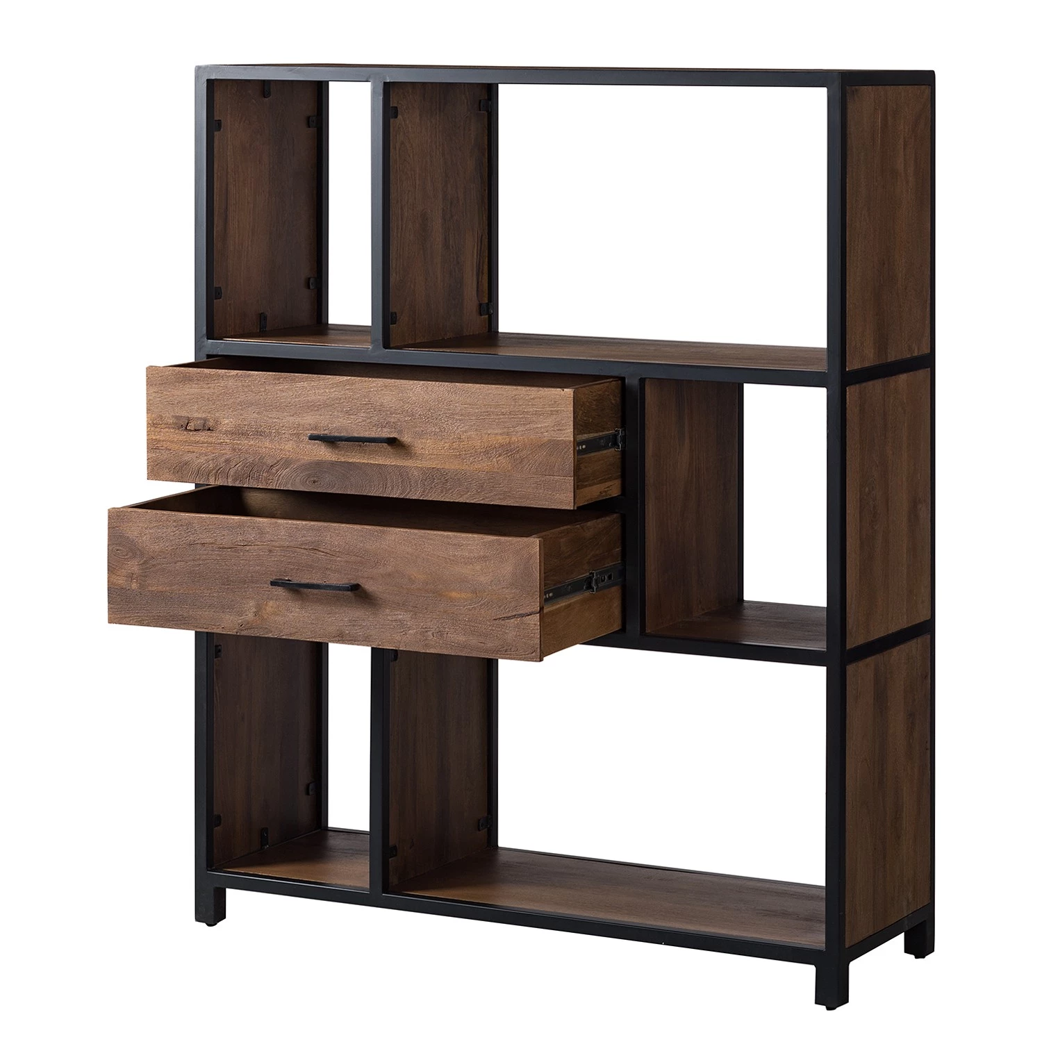 Ars manufacti Étagère Moboki - Manguier massif / Métal - Manguier foncé / Noir 9 Ars manufacti Étagère Moboki - Manguier massif / Métal - Manguier foncé / Noir – Image 9