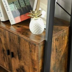 Red Living Étagère Cushing - Marron / Noir -Meubles de salle à manger Soldes Magasin 1000226194 200922 17384500090 DETAILS P000000001000226194