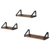Red Living Tablettes murales Crossville (lot de 3) - Marron / Noir