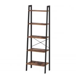 Red Living Étagère Leesville - Marron / Noir - Hauteur : 172 cm