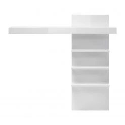 Loftscape Étagère pour meuble TV Cape Ann - Blanc brillant -Meubles de salle à manger Soldes Magasin 1000226238 200923 15521100004 DETAILS P000000001000226238