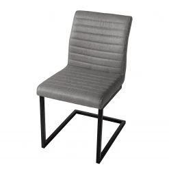 Ars manufacti Chaises Finga III (lot de 2) - Tissage à plat / Fer - Gris / Noir -Meubles de salle à manger Soldes Magasin 1000226368 210608 14152400005 DETAILS P000000001000226368