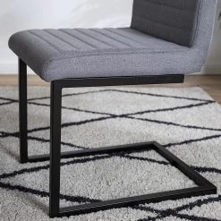 Ars manufacti Chaises Finga III (lot de 2) - Tissage à plat / Fer - Gris / Noir -Meubles de salle à manger Soldes Magasin 1000226368 210929 100237000035 DETAILS P000000001000226368