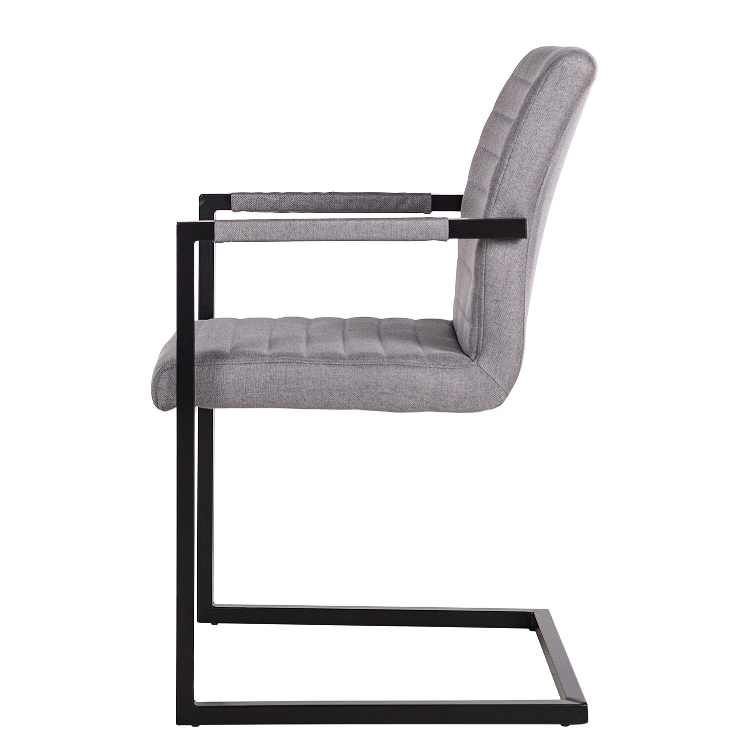 Ars manufacti Fauteuil Finga III - Tissage à plat / Fer - Gris / Noir 4 Ars manufacti Fauteuil Finga III - Tissage à plat / Fer - Gris / Noir – Image 4