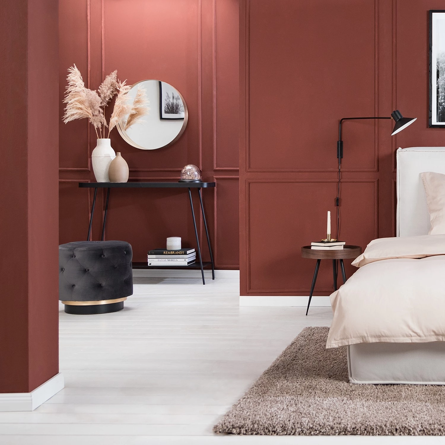 Red Living Console Kingswell - Verre / Métal - Gris / Noir 3 Red Living Console Kingswell - Verre / Métal - Gris / Noir – Image 3