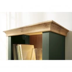 Norrwood Étagère Cardet I - Vert mousse / Imitation chêne de Wotan -Meubles de salle à manger Soldes Magasin 1000227558 201016 13034200044 DETAILS P000000001000227558