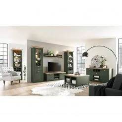 Norrwood Buffet Cardet - Vert mousse / Imitation chêne de Wotan -Meubles de salle à manger Soldes Magasin 1000227576 201016 13050300117 MOOD DETAILS P000000001000227576 mood