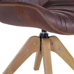 Red Living Chaises capitonnées Wilbur (lot de 2) - Marron vintage -Meubles de salle à manger Soldes Magasin 1000227838 201016 13355600085 DETAILS P000000001000227838