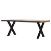 Red Living Table Milland III - Largeur : 200 cm