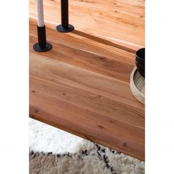 Ars Natura Table Kapra - Acacia brun - 180 x 90 cm - Argenté - Forme en X - Épaisseur plateau : 2.5 cm -Meubles de salle à manger Soldes Magasin 1000227925 210126 13015300033 DETAILS P000000001000227925